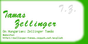 tamas zellinger business card
